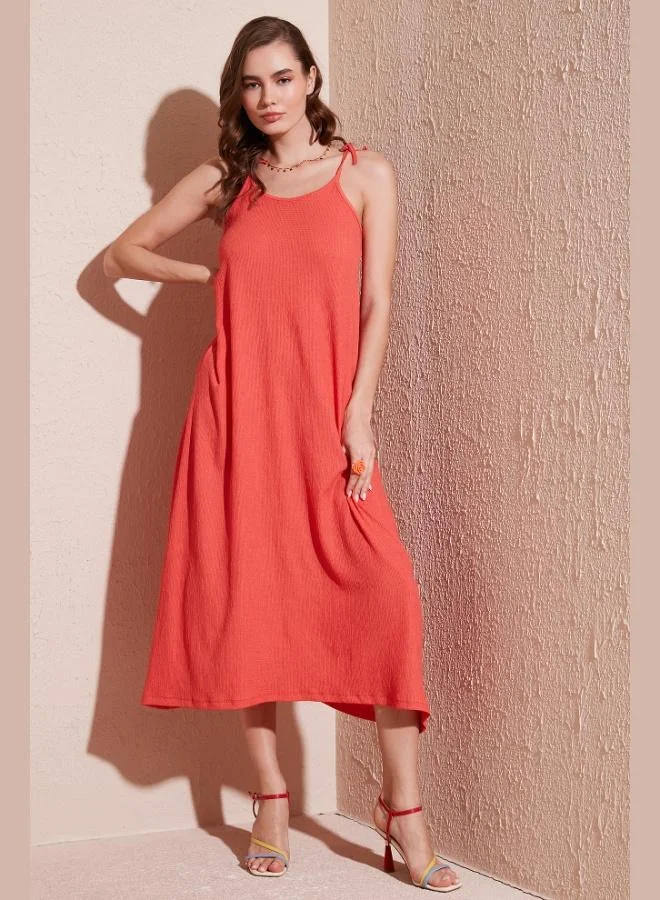 Lela Lela Regular Fit Strappy Long Dress Women's Dress 5865732