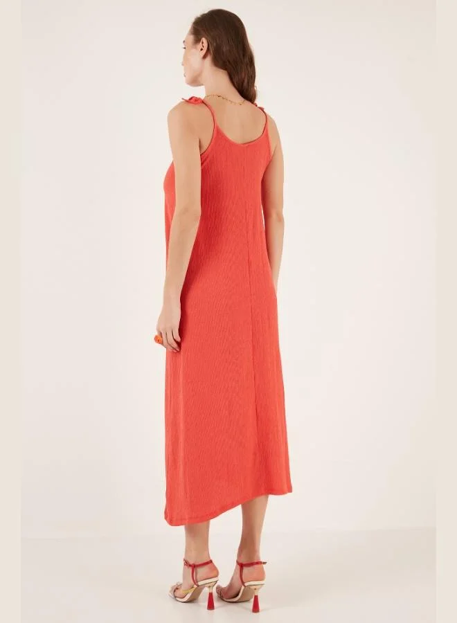 Lela  Lela Regular Fit Strappy Long Dress Women's Dress 5865732 for Women | Best Price UAE