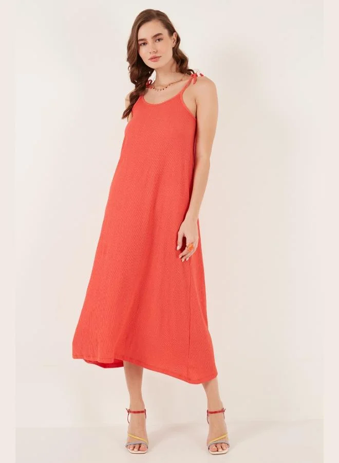 Lela  Lela Regular Fit Strappy Long Dress Women's Dress 5865732 for Women | Best Price UAE