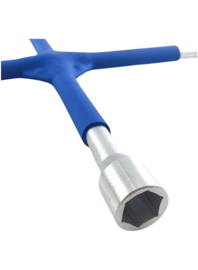 Cross Wheel Impact Wrench – Car Tire Pry Tool with Insulated Handle - Image 3