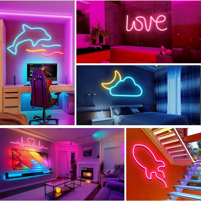 أضواء LED مرنة ومقاومة للماء خلف شاشة التلفزيون - شرائط ضوء LED لزينة المنزل - Image 3