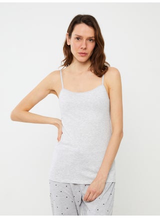 U Neck Rope Strap Plain Female Singlet