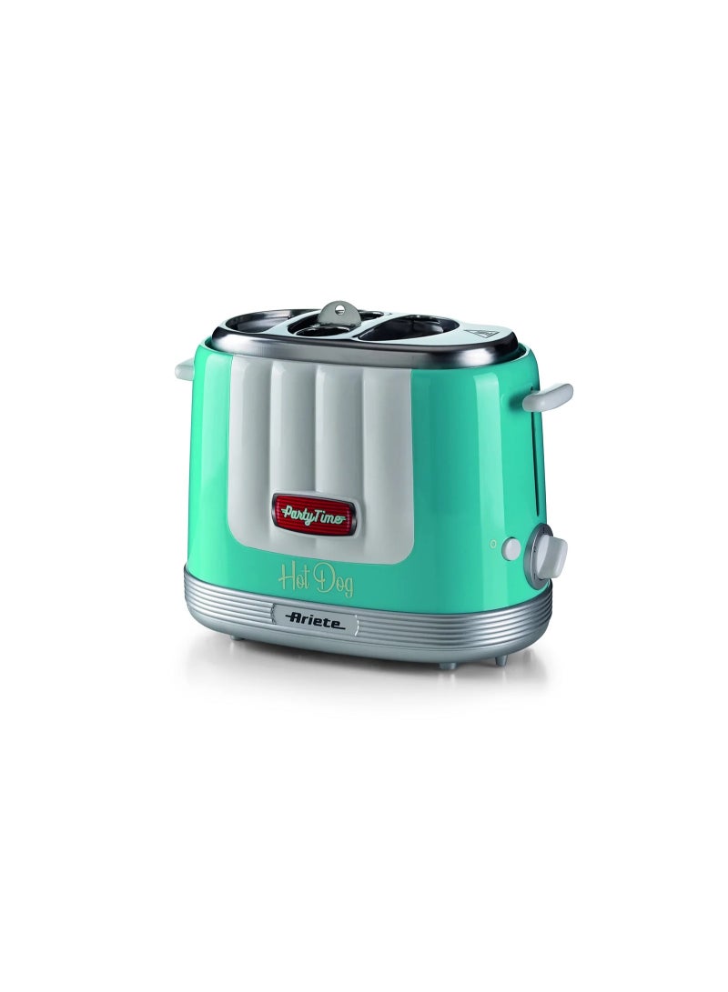 Ariete Hot Dog Maker | 4 Independent Cooking Zones | 5 Heat Settings | 650W Sausage & Bread Cooker | Easy, Fast, and Versatile 650.0 W 211 green - Image 2