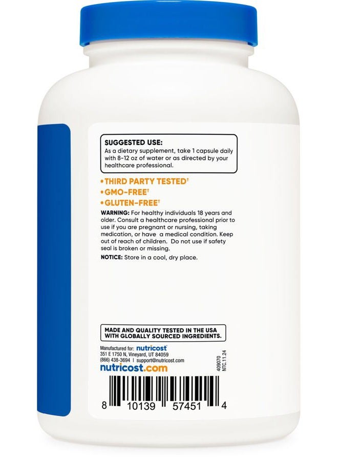 Nutricost Chlorella Capsules 500mg, 240 Vegetarian Capsules - Non-GMO and Gluten Free - Image 4