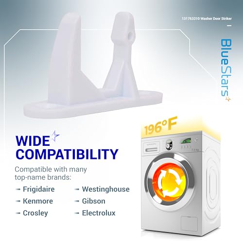 BlueStars Ultra Durable 131763310 Washer Door Striker Part - Compatible with Frigidaire & Kenmore Washers - Replaces 131763300 AP3580441 PS890617 - Pack of 2 - Image 3