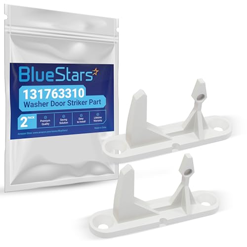 BlueStars Ultra Durable 131763310 Washer Door Striker Part - Compatible with Frigidaire & Kenmore Washers - Replaces 131763300 AP3580441 PS890617 - Pack of 2 - Image 1