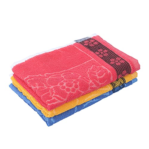 JENNY DENIAL 100% Cotton Hand Towels Set of 8 Soft & Absorbent (325 GSM) Multicolor (Size 14 * 21 Inch) Medium - Image 1
