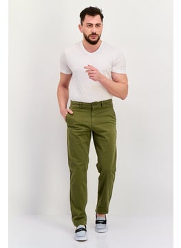 Jack Jones Men Tapered Fit Plain  Chino Pants, Olive  - Image 3
