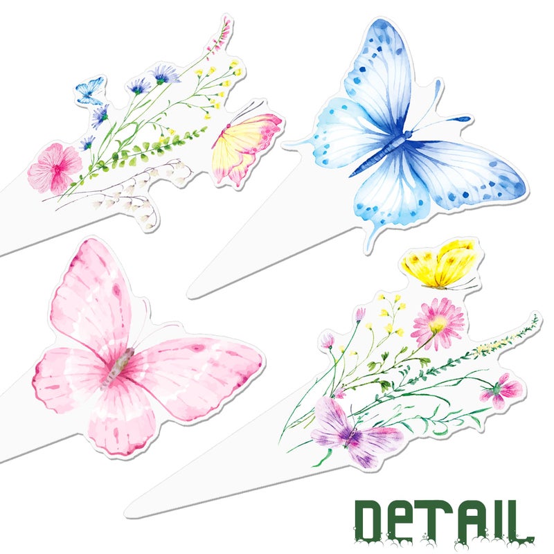 umoni Wildflower Cupcake Toppers 48Pcs Wildflower Theme Birthday Party Decorations Wildflower Butterfly Party Cupcake Picks Wildflowers Cake Decoration for Girls Baby Shower Party Supplies - Image 4