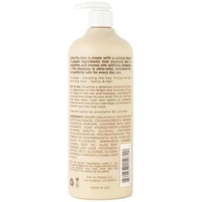 Hairitage OUTTA MY HAIR GENTLE DAILY HYDRATING AND MOISTURIZING SHAMPOO FOR DRY HAIR WITH JOJOBA OIL + ALOE VERA - ULTRA-MILD + MOISTURE-RICH - IMPROVES DRY, BRITTLE STRANDS, 21 FL. OZ. - Image 3