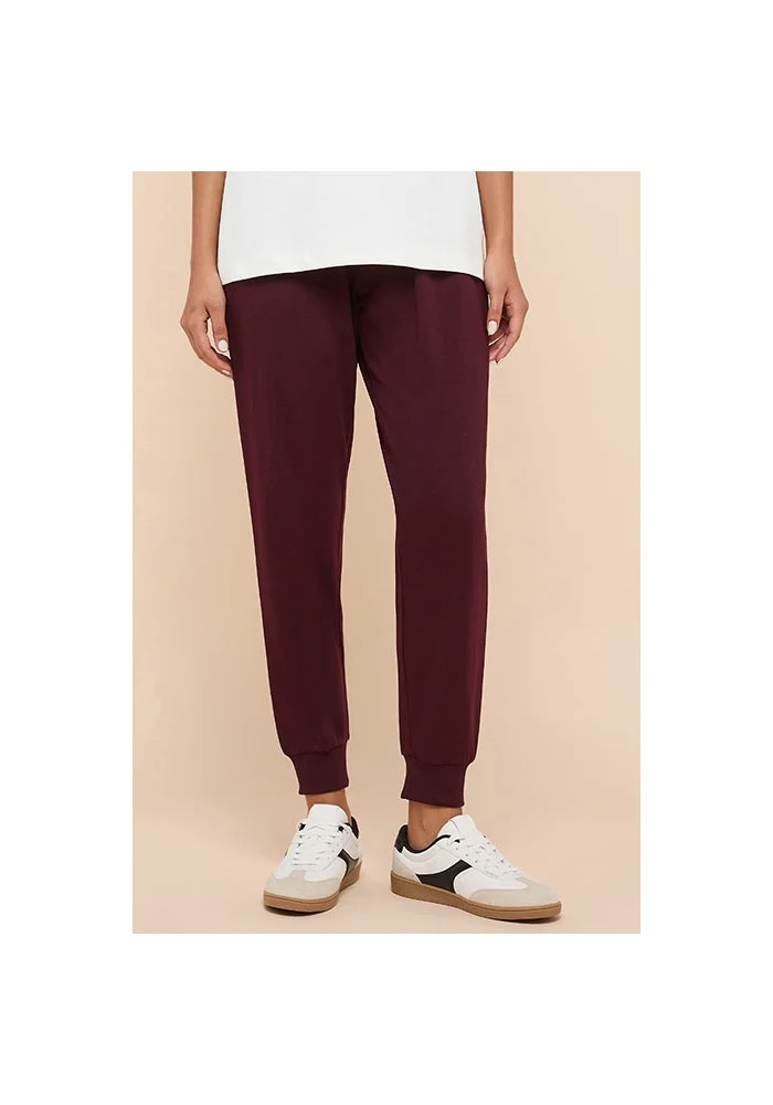 R&b Solid Joggers with Drawstring Waist