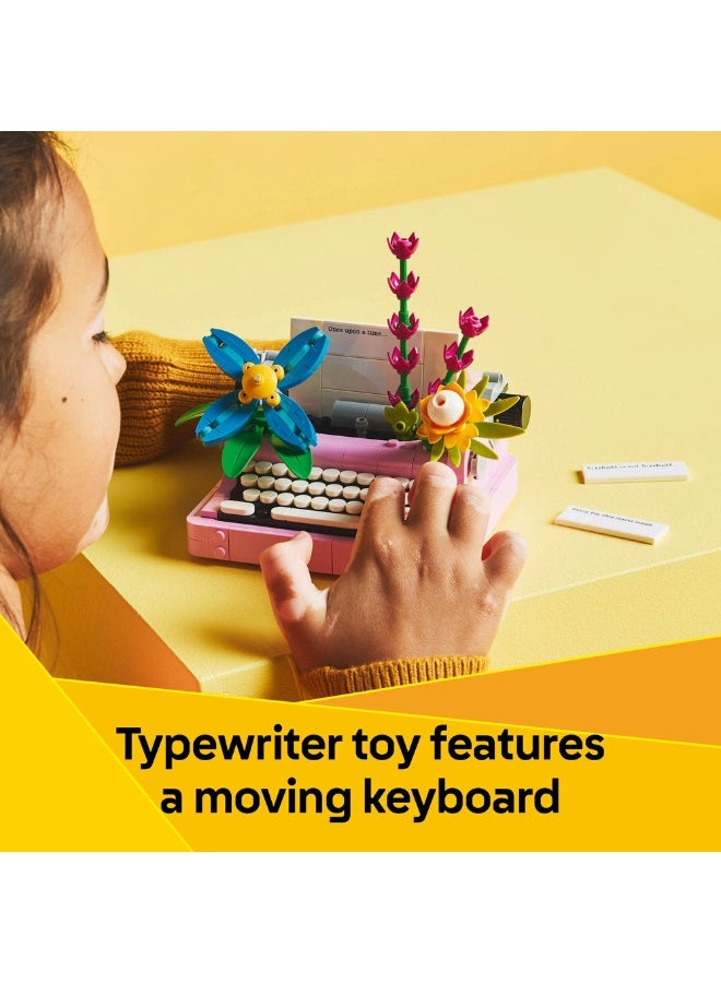 LEGO Creator 3in1 Typewriter with Flowers Toy Playset 31169 (363) Pieces - Image 5