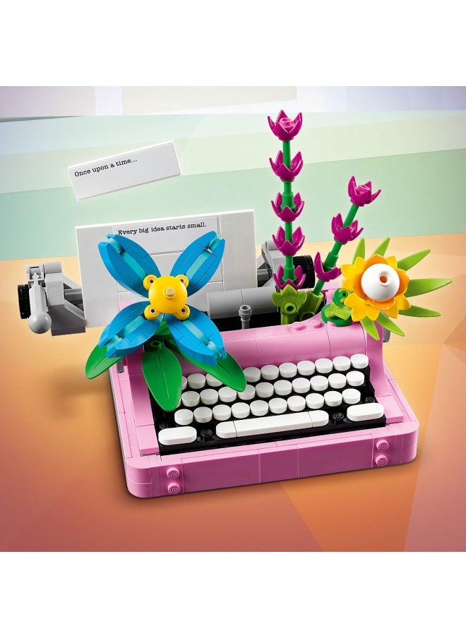 LEGO - Creator 3in1 Typewriter with Flowers Toy Playset 31169 (363) Pieces - Image 1