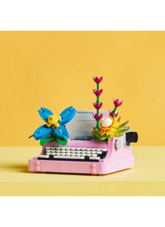 LEGO Creator 3in1 Typewriter with Flowers Toy - Transforms into a Keytar Model or a Flowerpot with Pen & Notebook - Building Set for 8+ Year Old Girls & Boys - Creative Birthday Gift - 31169 (363 pieces)  - Image 5