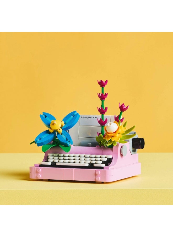 LEGO Creator 3in1 Typewriter with Flowers Toy - Transforms into a Keytar Model or a Flowerpot with Pen & Notebook - Building Set for 8+ Year Old Girls & Boys - Creative Birthday Gift - 31169 (363 pieces)  - Image 5