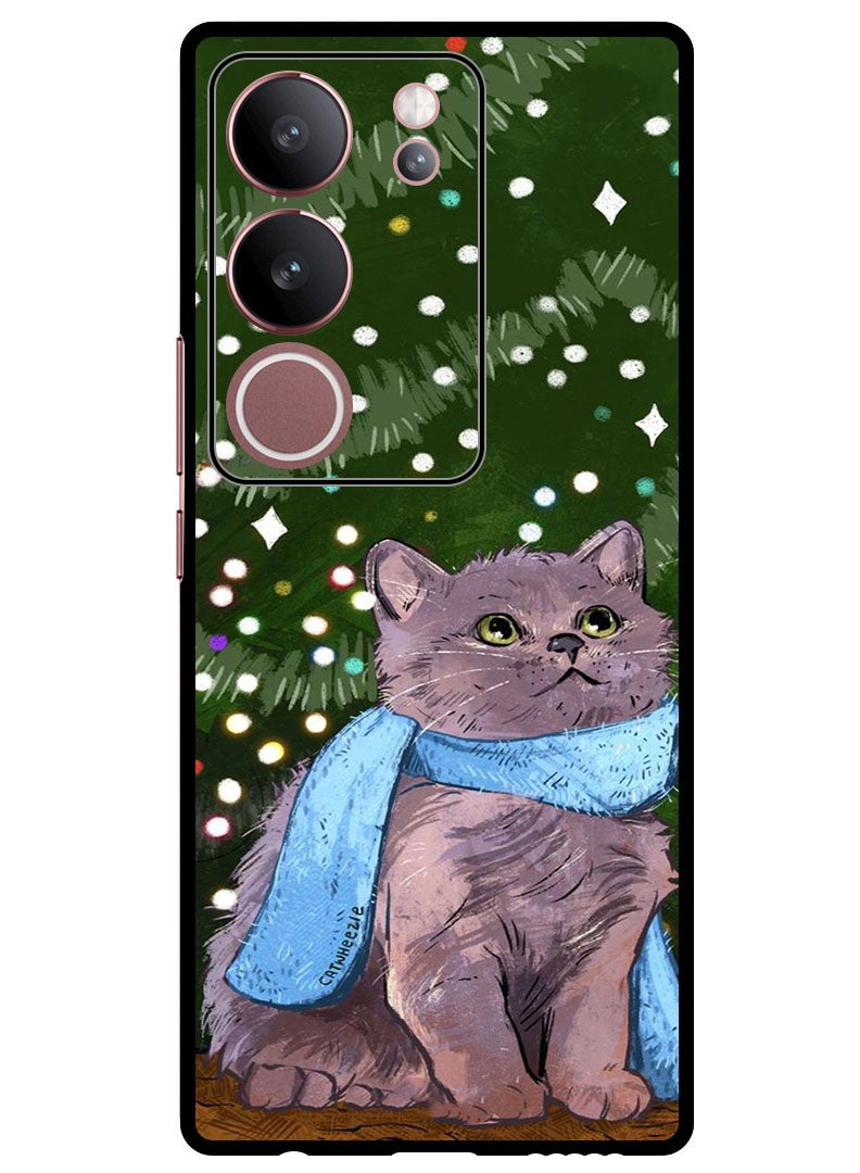 Theodor Protective Case Anti Scratch Shock Proof Bumper Cover For Vivo S17 - S17 Pro Cute Cat - Image 1