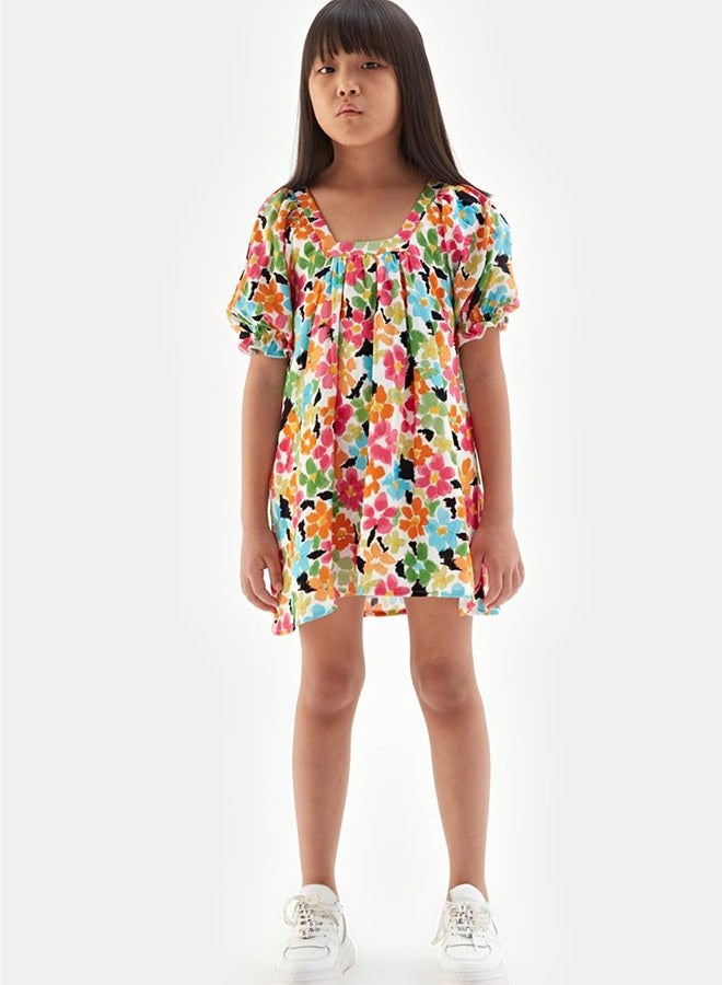 Tyess Girl Patterned Dress - Image 1