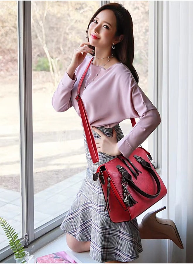 SHAKA - Retro Crossbody Women's Bag Handbag Wallet Four Piece Set - Image 1
