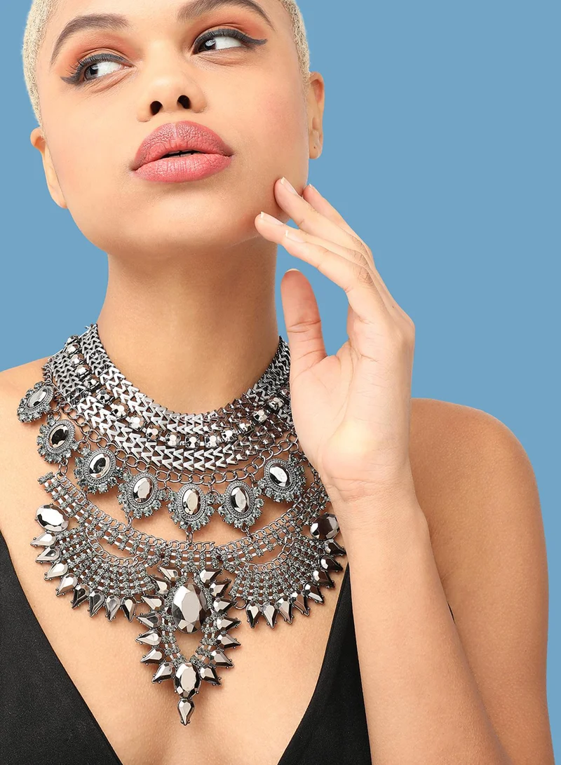 SOHI Party Statement Artificial Necklace Jewellery