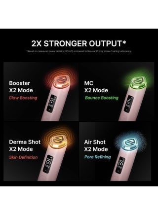 Medicube AGE-R Booster Pro X2 Pink | 8-in-1 Smart Facial Device | Booster Infusion, Microcurrent, EMS, Air Shot, 7-Color LED Therapy & Sonic Vibration | Dual Mode + Mask Mode, App-Controlled At-Home Skincare Tool for Pores, Firmness, Dullness & Uneven Texture - view 5