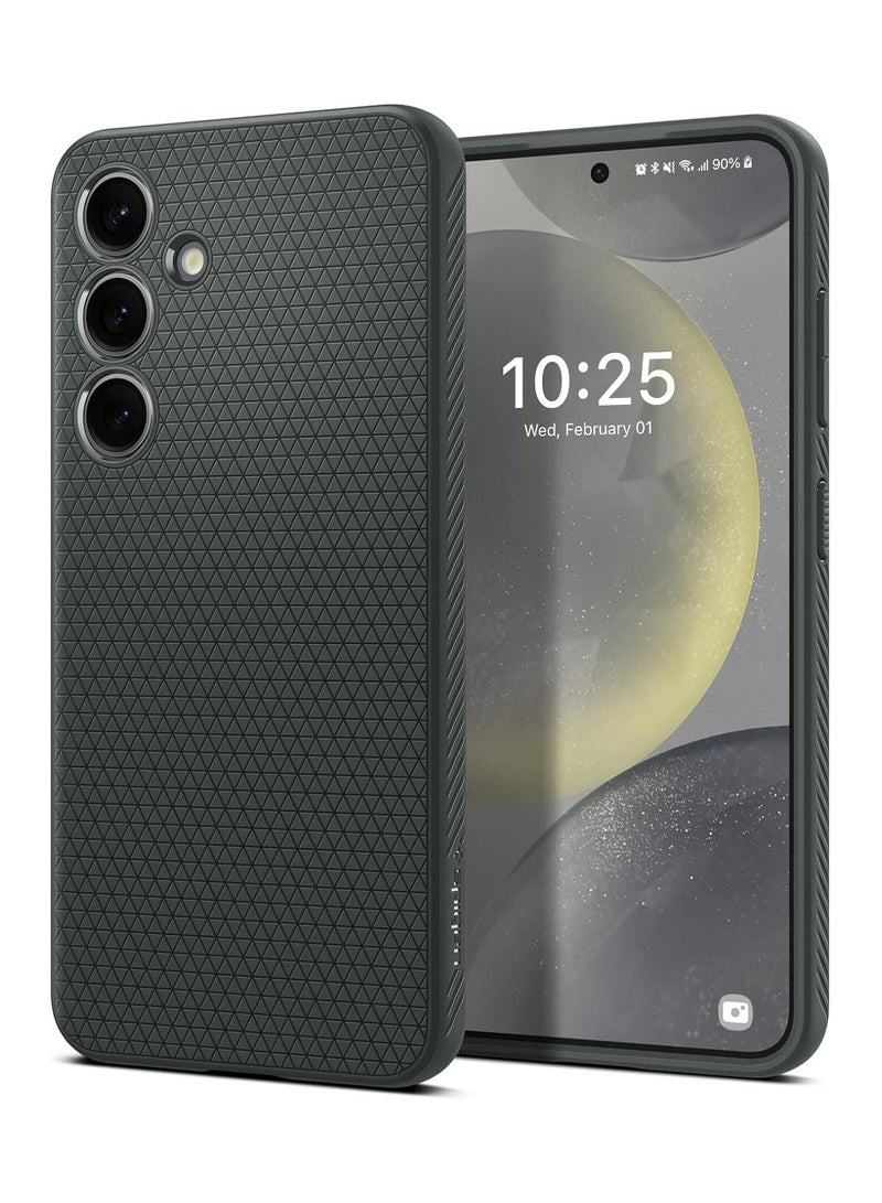 Spigen Liquid Air designed for Samsung Galaxy S24 case cover (2024) - Abyss Green - Image 1