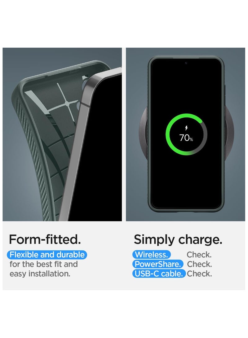 Spigen Liquid Air designed for Samsung Galaxy S24 case cover (2024) - Abyss Green - Image 2