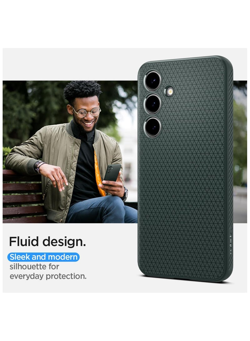 Spigen Liquid Air designed for Samsung Galaxy S24 case cover (2024) - Abyss Green - Image 3