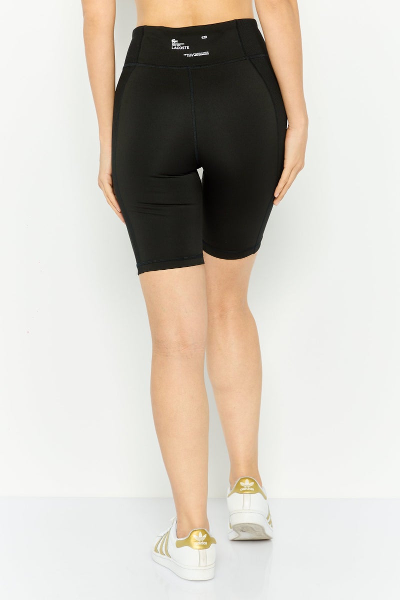 Lacoste Sport Women Sportswear Fit Cycling Shorts, Black  - Image 4