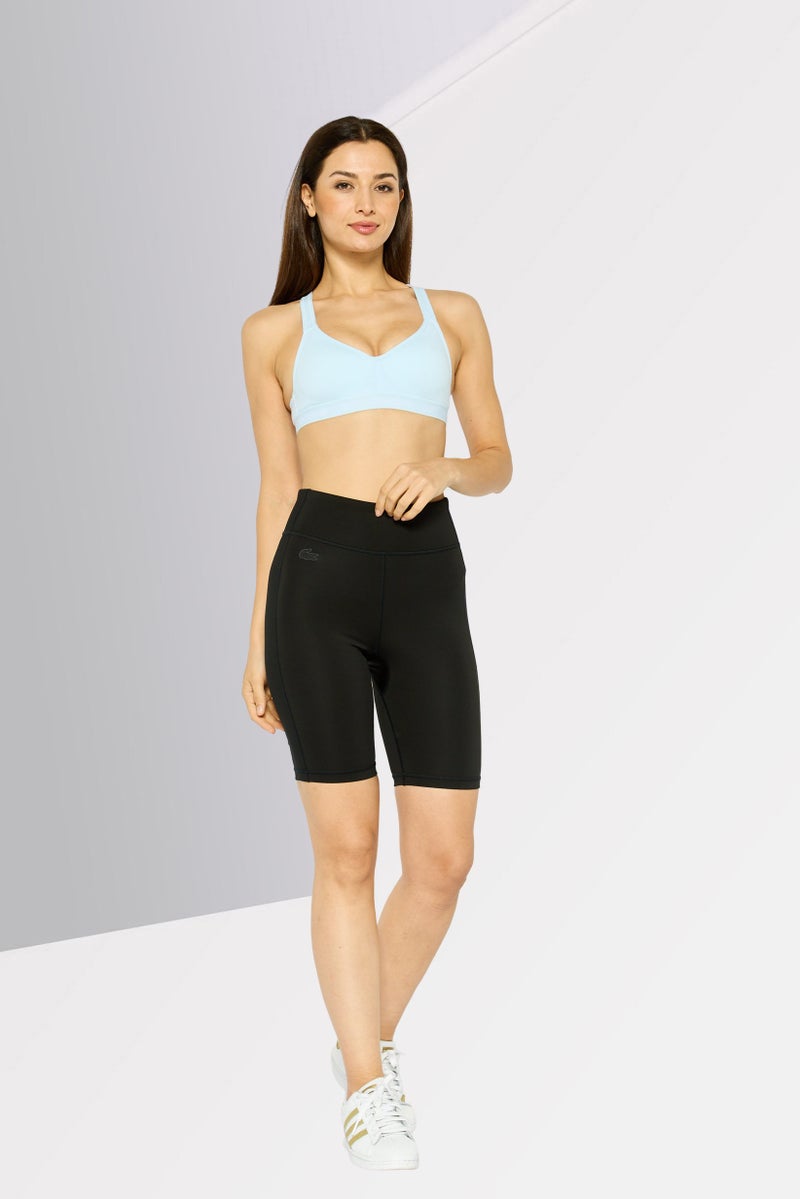 Lacoste Sport Women Sportswear Fit Cycling Shorts, Black  - Image 2