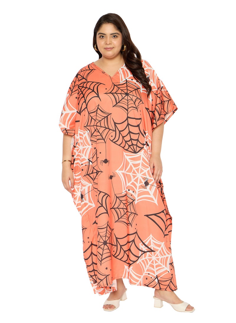 Gypsie Blu Women Loungwear Kaftan Dress Plus Size  - Image 2