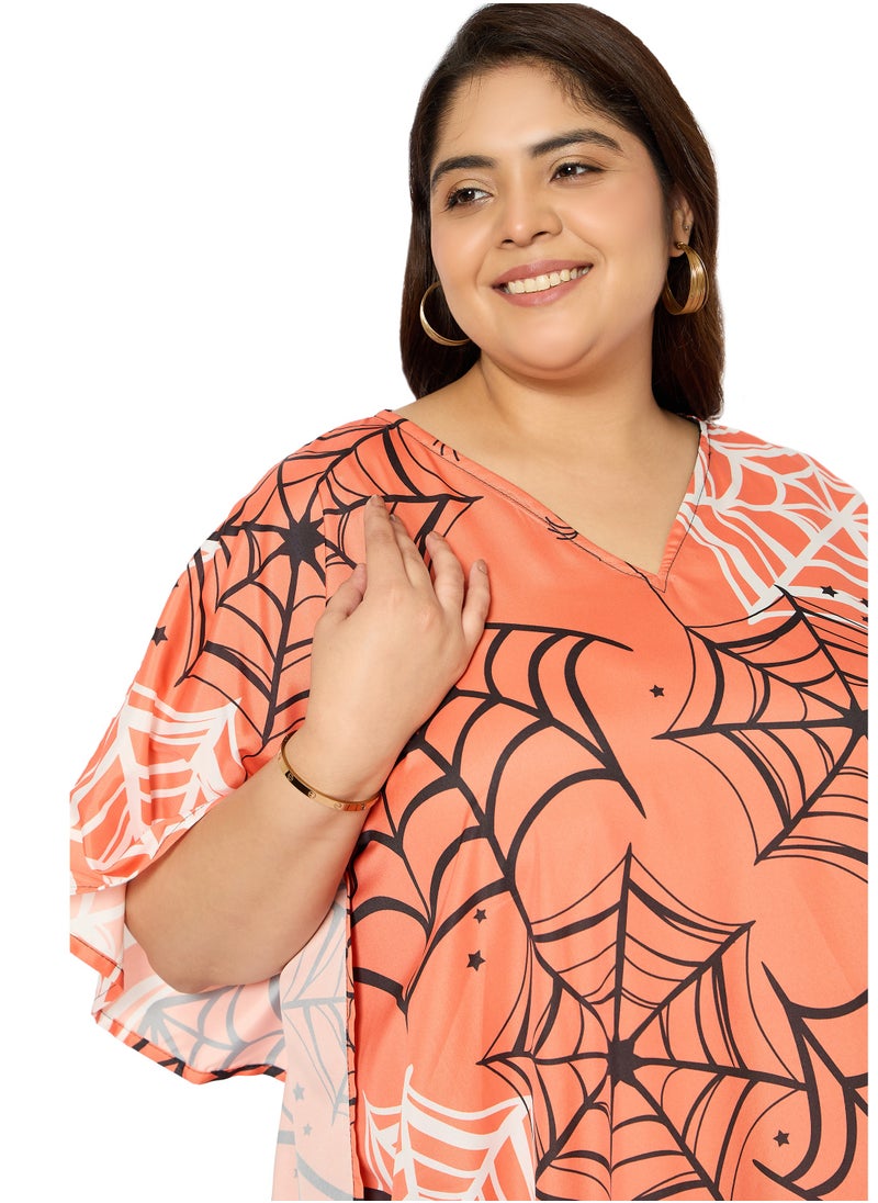 Gypsie Blu Women Loungwear Kaftan Dress Plus Size  - Image 4