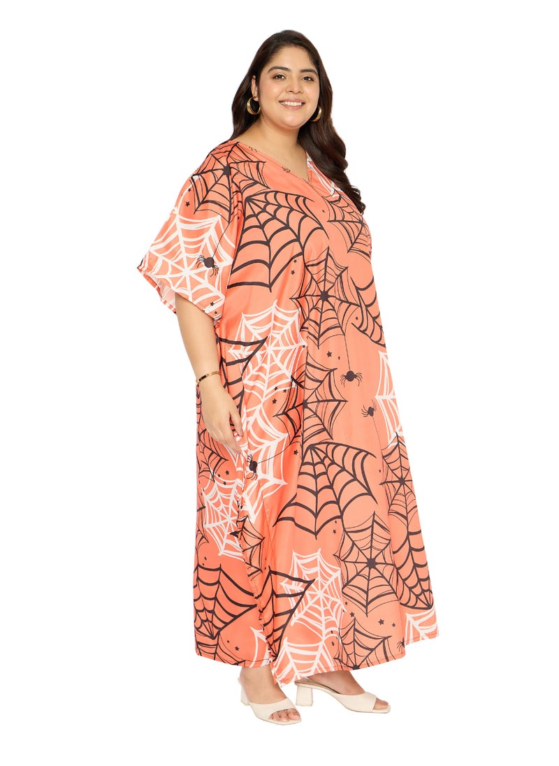 Gypsie Blu Women Loungwear Kaftan Dress Plus Size  - Image 3