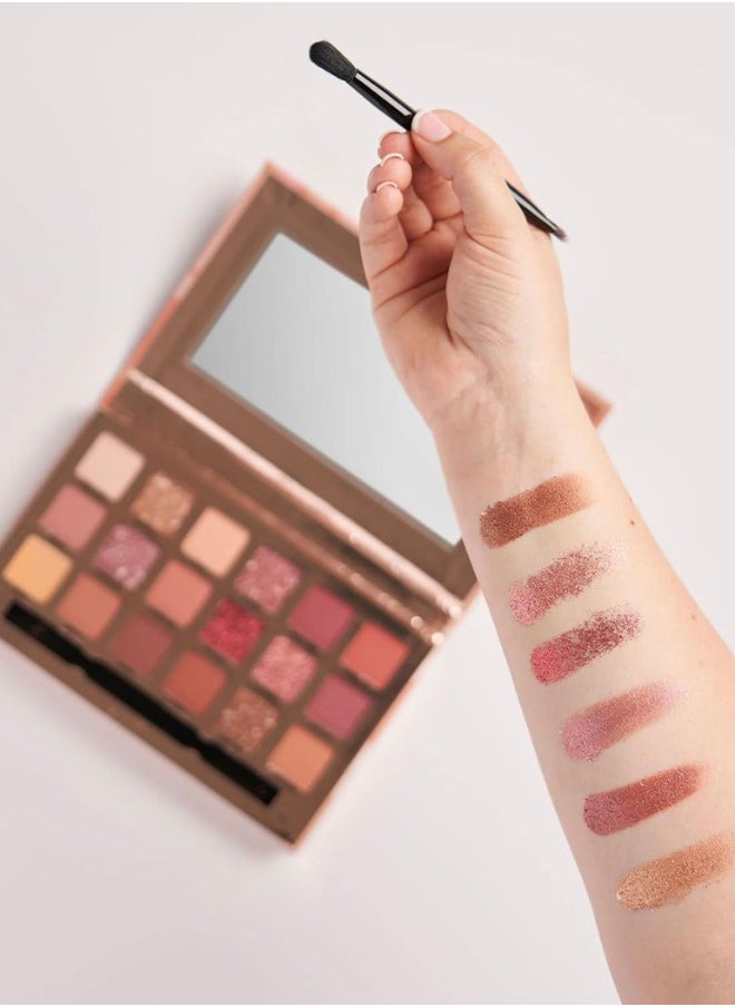 W7 Cosmetics W7 Socialite Pressed Pigment Palette - 18 Pink Nude Colours - Flawless Long-Lasting Glam Makeup  - Image 5