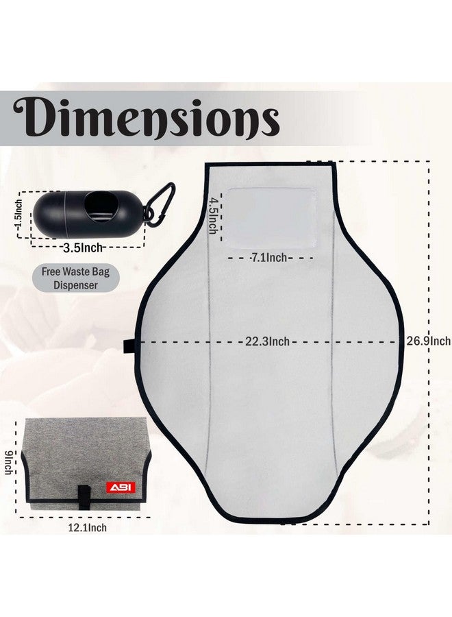 ABI Portable Diaper Changing Mat Large, Foldable Waterproof Baby Changing Mat, Travel One-Hand Changing Pads for Moms&Dads - Perfect for Baby Essentials, Newborn Must Haves, Baby Shower/Registry - Image 3