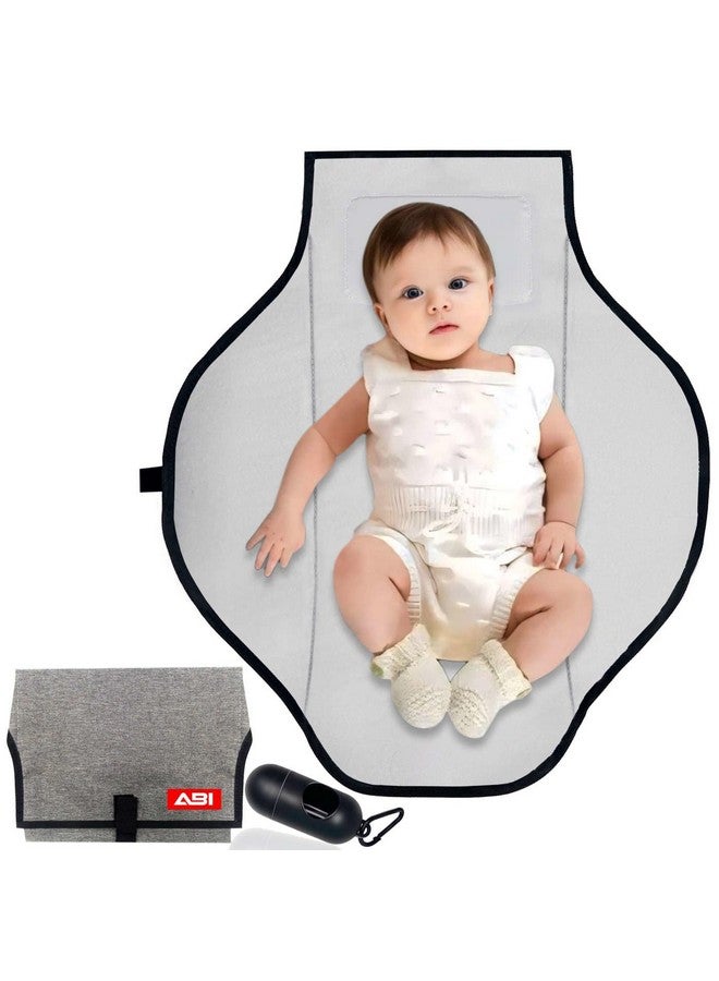 ABI Portable Diaper Changing Mat Large, Foldable Waterproof Baby Changing Mat, Travel One-Hand Changing Pads for Moms&Dads - Perfect for Baby Essentials, Newborn Must Haves, Baby Shower/Registry - Image 1