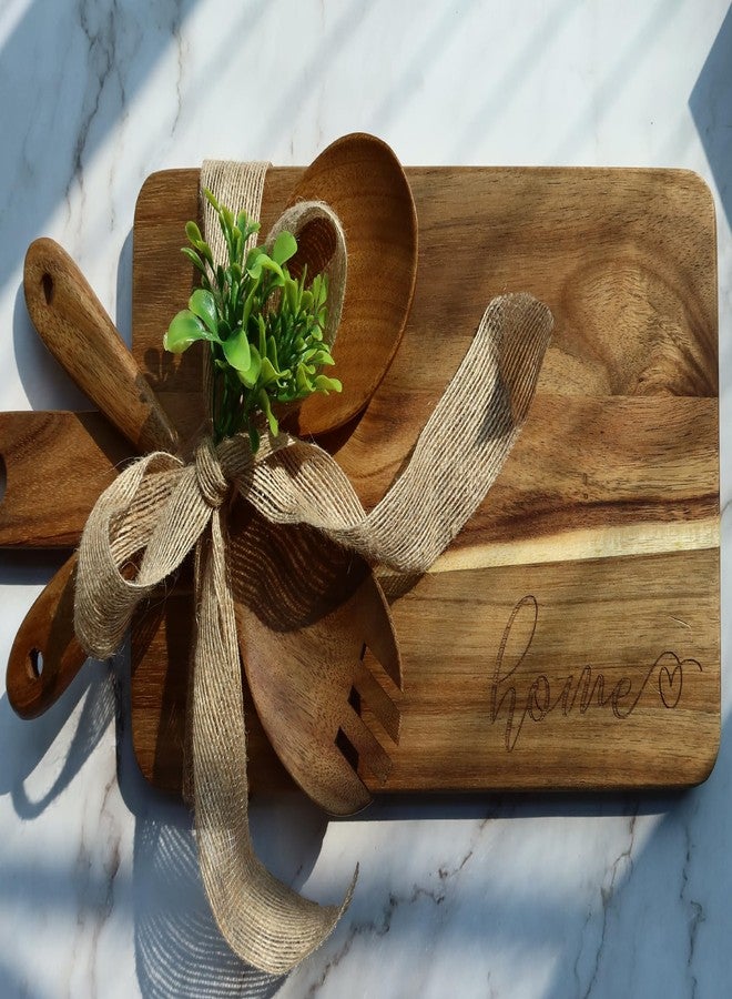 Anforsun Housewarming Gifts New Home, New Home Gift Idea, First Home Gift, Gift for Home, New House Warming Gift for Homeowner Kitchen Gifts Apartment Closing Gift for Clients, Wooden Cutting Boards Gift Set - Image 3