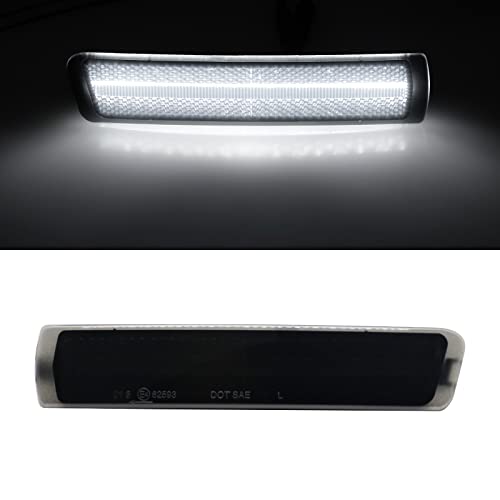 Mynoway LED Side Marker Lights Compatible with Z3 M Roadster/M Coupe 1997-2002, Z3 Roadster Convertible 1996-2002, Front Smoked Lens White Fender Marker Parking Lamp Replacement Assembly - Image 2