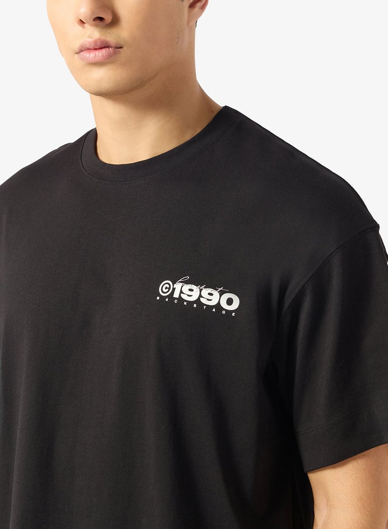 جاك اند جونز تيشيرت بياقة دائرية برسومات - Image 3