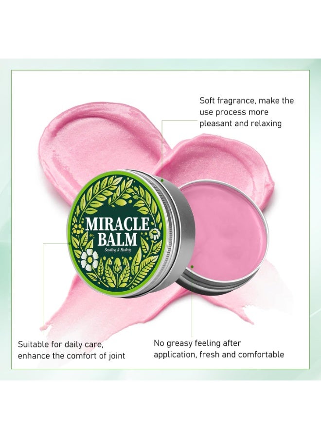 ximonth Miracle Soothing Balm – Premium Herbal Blend for Relaxation & Muscle Ease – Honey & Calendula Infused Pink Healing Salve for Daily Pain Relief and Skin Comfort - Image 2