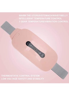 SYOSI Pain Relief Heating Pad Period Belt Menstrual Cramp Massager with three Heat Levels Massages Modes Rechargeable Electric Fast Warming Belly Gifts for Women Ladies  - Image 4