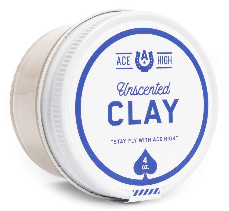 ace high Hair Clay  4 oz Unscented Strong Hold SatintoMatte Finish Adds Texture  Thickness - Image 4