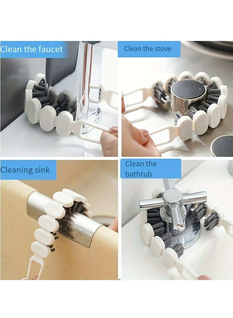 1-Pack Bendable Cleaning Brush, Soft Bristle Crevice Brush, Faucet Brush, Sink Cleaning Brush  - Image 5