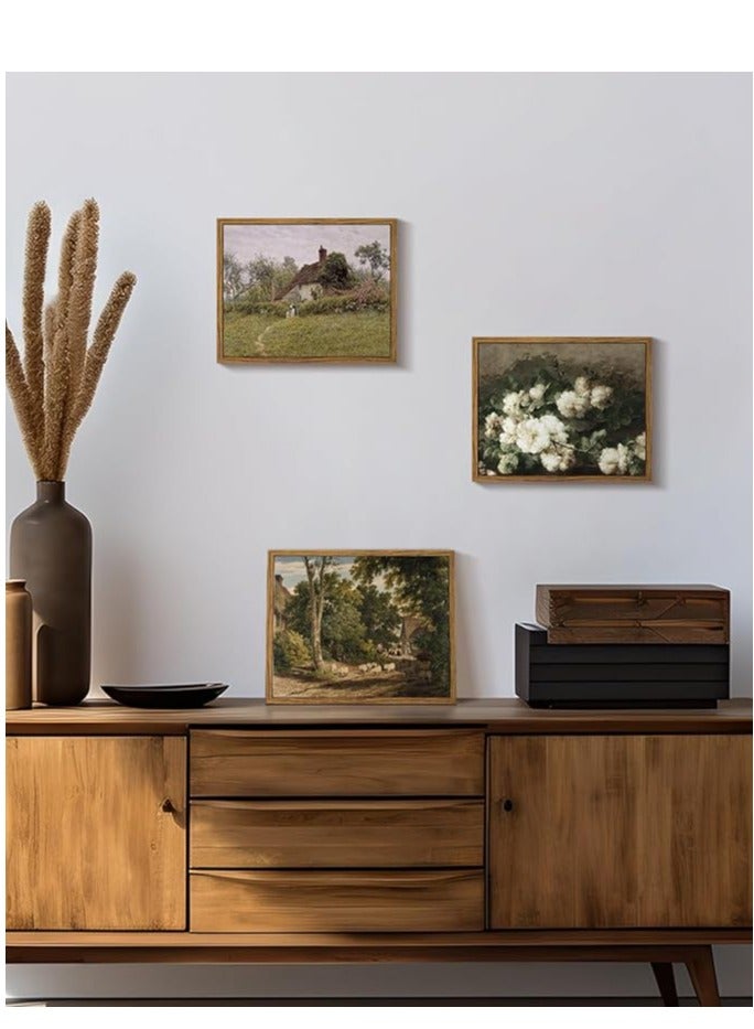 مؤسسة فكرة اليوم اليوم فكرة مؤطرة قماش جدار الفن ديكور خمر، ديكور الغرفة الكلاسيكية المناظر الطبيعية الريفية اللوحة المائية قماش يطبع جدار الفن لغرفة المعيشة غرفة نوم مزرعة ديكور الحمام، 8 "× 10" - Image 3