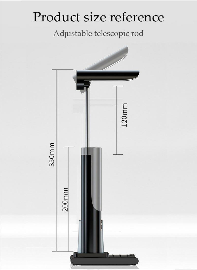 X-level - LED Folding Desk Lamp Double-Headed Wide-Range Lighting 3 Kinds Of Eye Protection Soft Light Touch Dimming Desk Lamp With Storage Function - Image 1