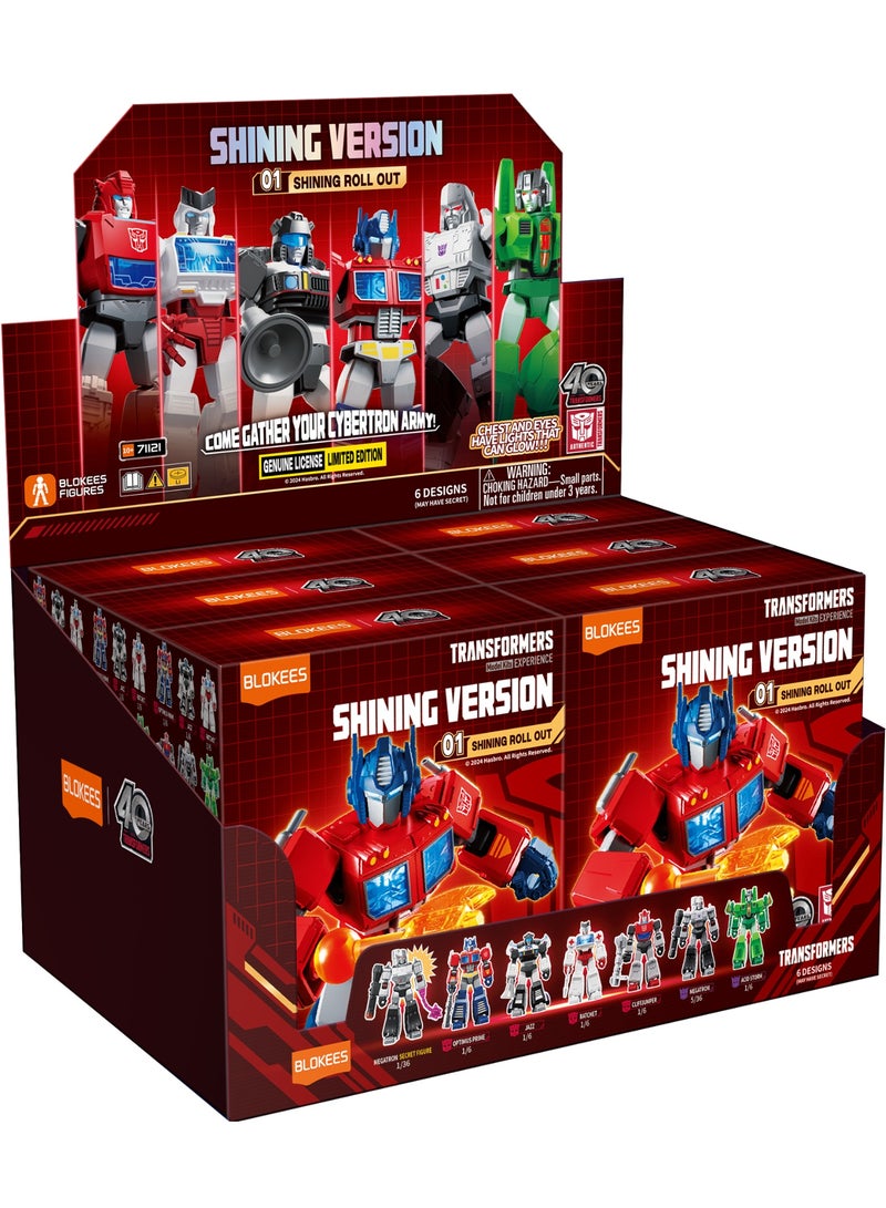 Blokees Transformers Shining Version 01 “Shining Roll Out” Surprise Blind Box Figure | Glow-in-the-Dark | 20+ Joints | 10Y+ - Image 2