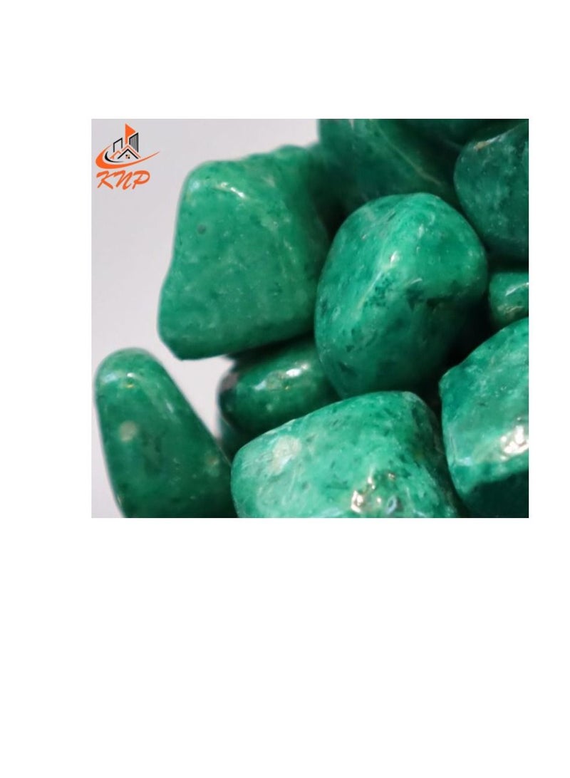 KNP Light Green Decorative Painted Pebbles Aquarium 10-15mm 20 kg - Image 1