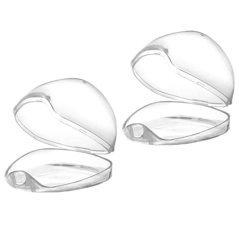 Accmor Pacifier Case Pacifier Holder Case Pacifier Container for Travel BPA Free Transparent 2 Pack