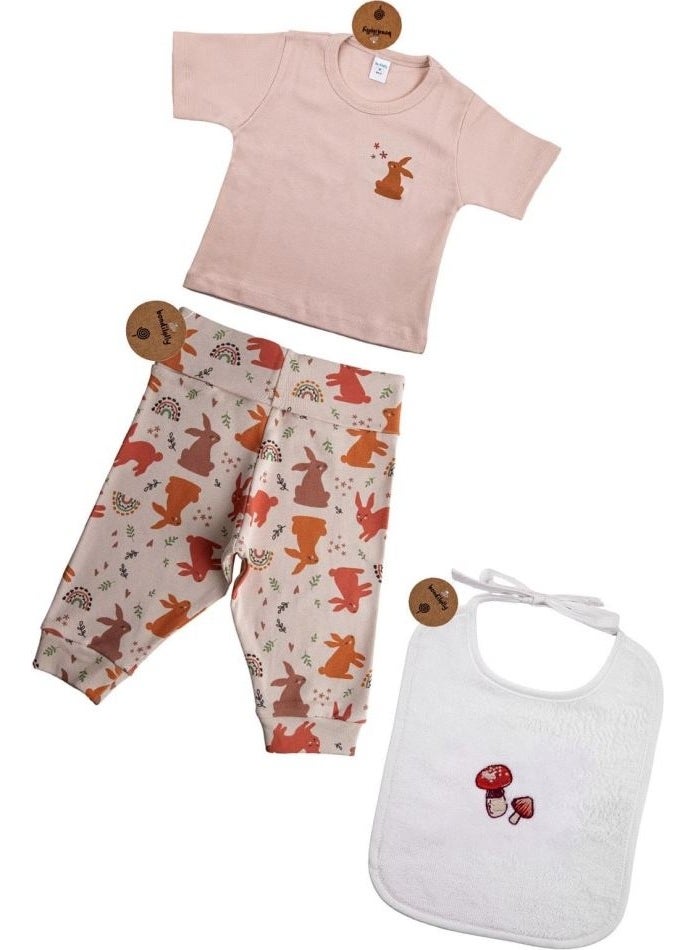 Bross - Baby Bib Bottom Top 100% Cotton Set BNL-0024 - Image 1