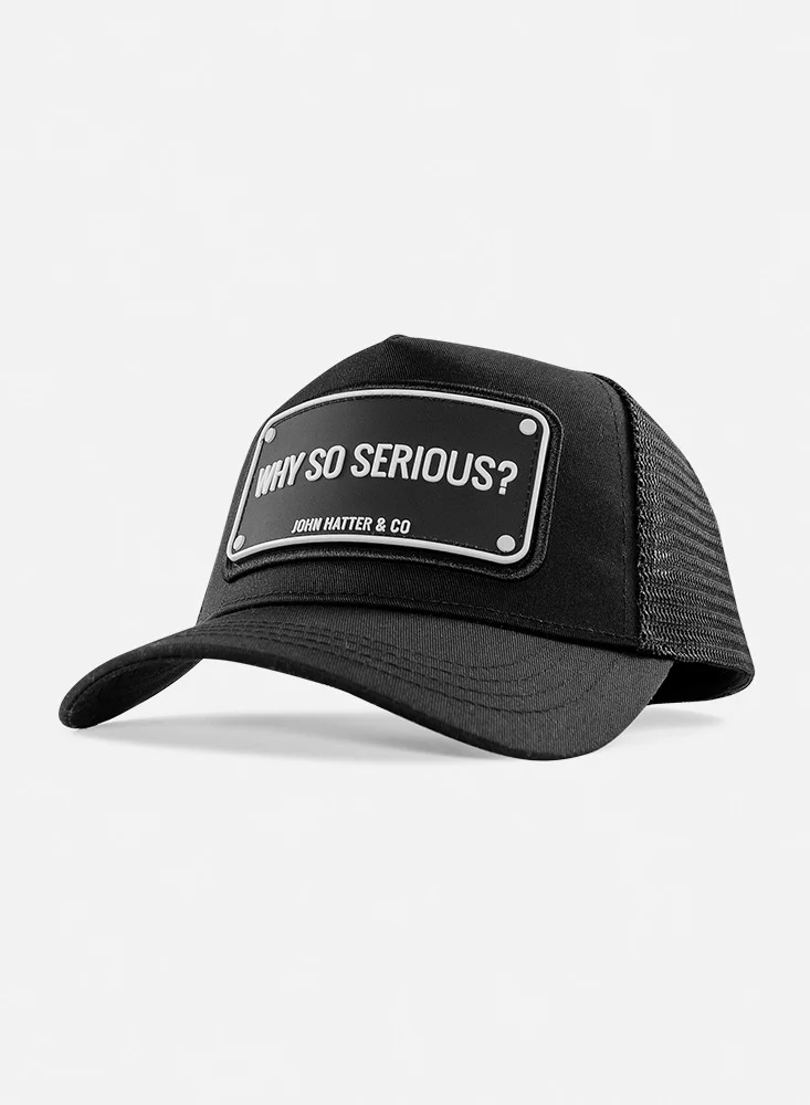 John Hatter RUBBER - WHY SO SERIOUS? BLACK ON BLACK