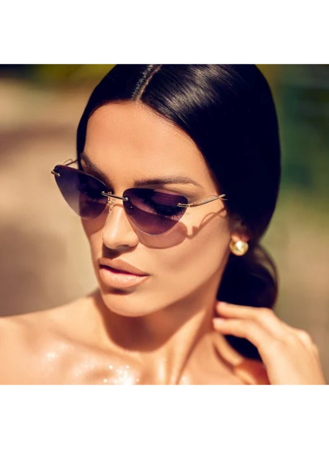 Enni Marco  Cat Eye  women  Sunglasses  100% UV protection   Italy  🇮🇹 Original Glasses - Image 3